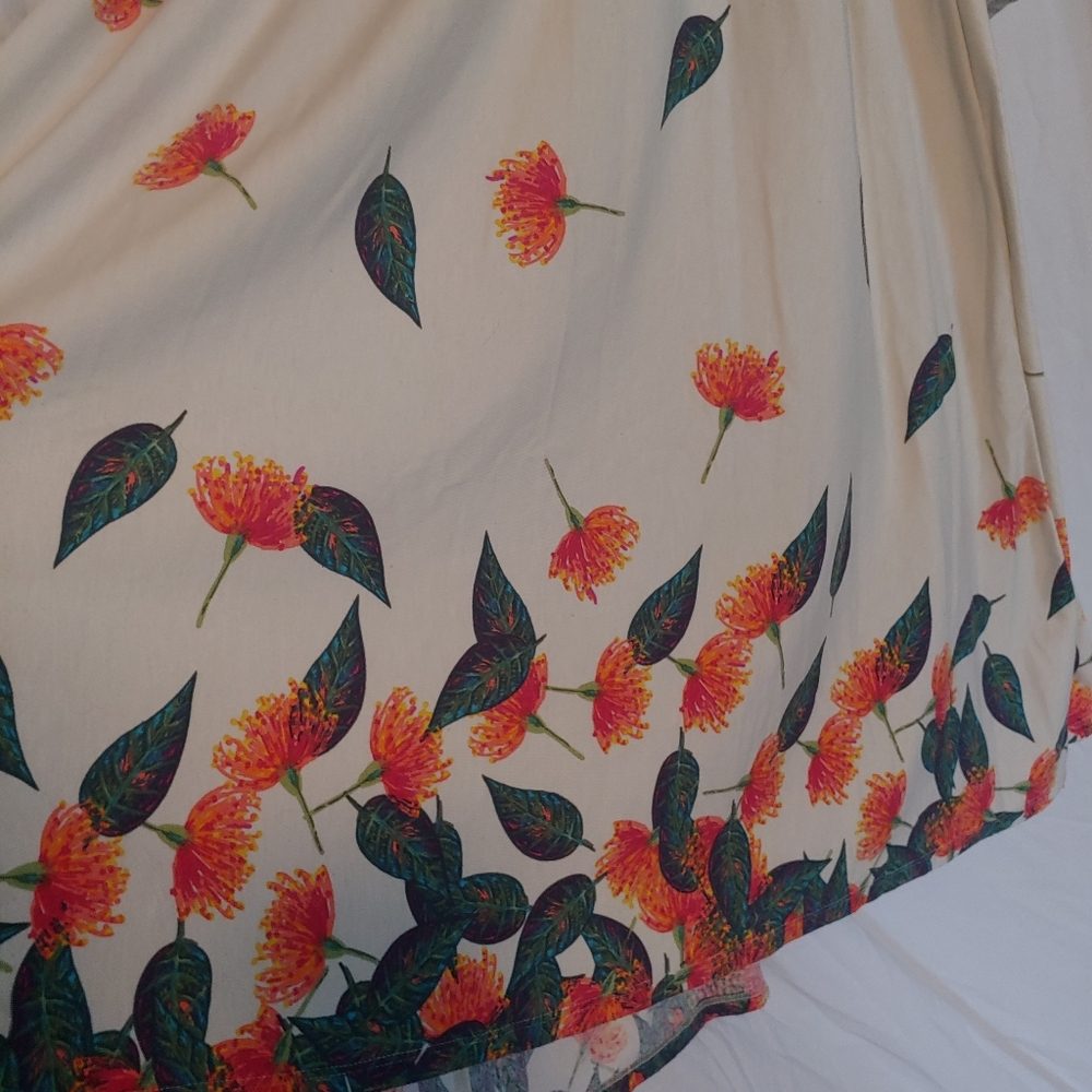 Floral maxi skirt